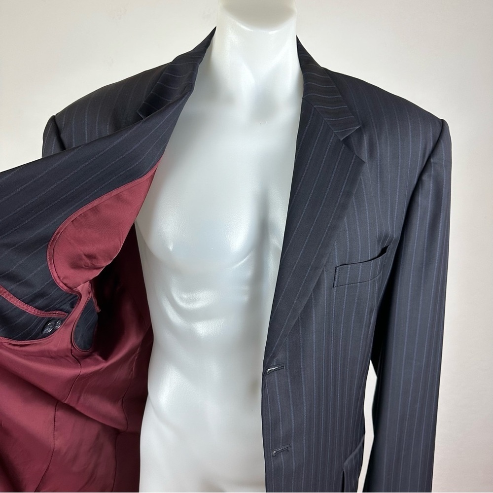 Ermenegildo Zegna Blue Suit Classic Tailored Wool